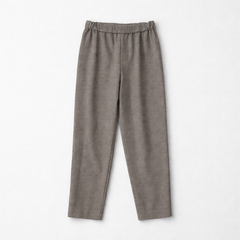Babaton Wool Blend Check Trousers Size 2 | High Waisted Tailored Pant